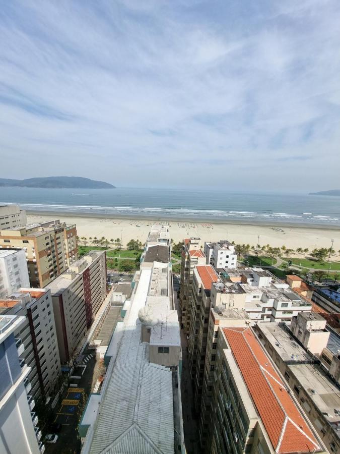 Apto Top Com Vista Pro Mar Em Condominio Completo Em Frente A Praia! Сантос Экстерьер фото